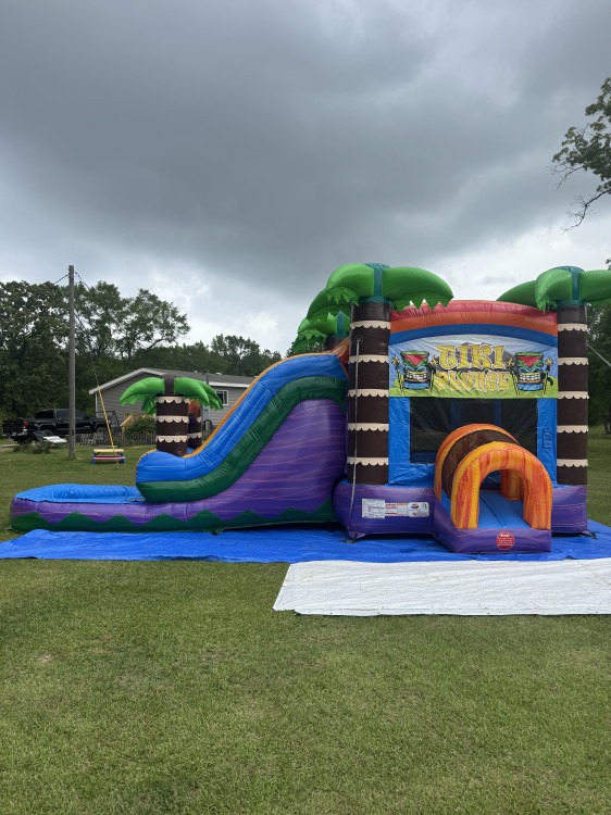 4 in 1 16' x 30' Tiki Plunge Double Lane